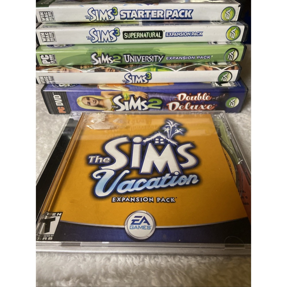 The Sims 2 3 PC CD ROM Expansion Pack Games Supernatural Some Manuals Lot Of 6